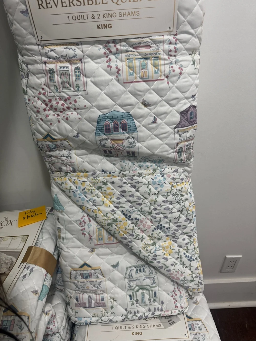 2nd EDITION- Lenox 3-piece Reversible Quilt Set - QUEEN